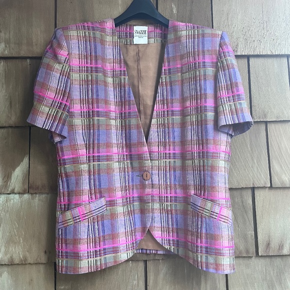 🇨🇦 Vintage Plaid Blazer Made in Canada - Picture 1 of 8